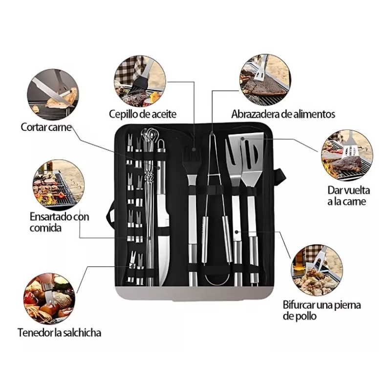 Set GrillPro™ 18 Piezas